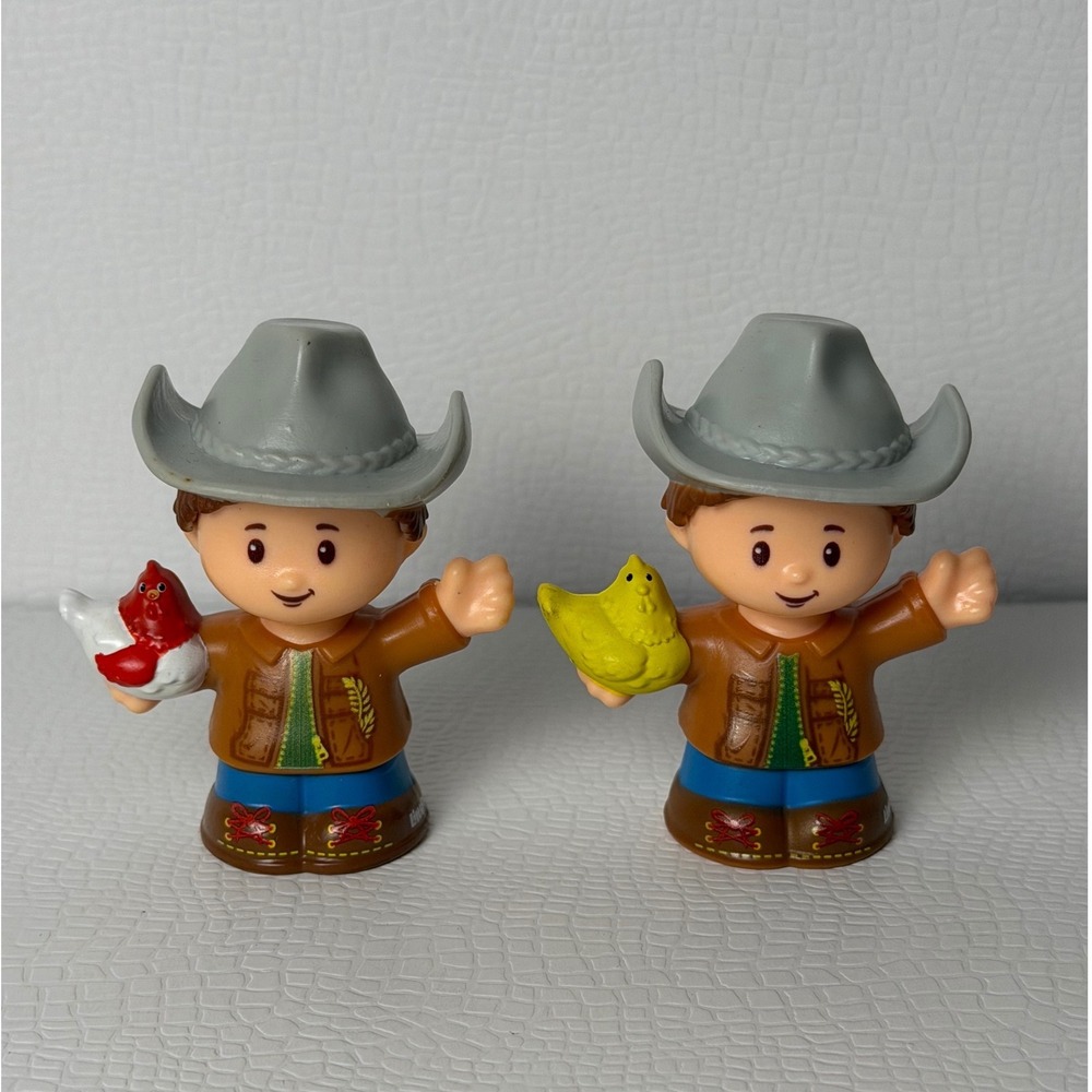 Two Fisher-Price Little People Eddie Farmer